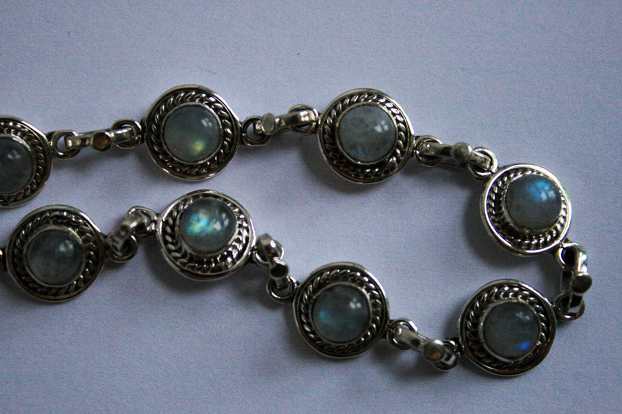 Silberarmband Sweet Mondstein